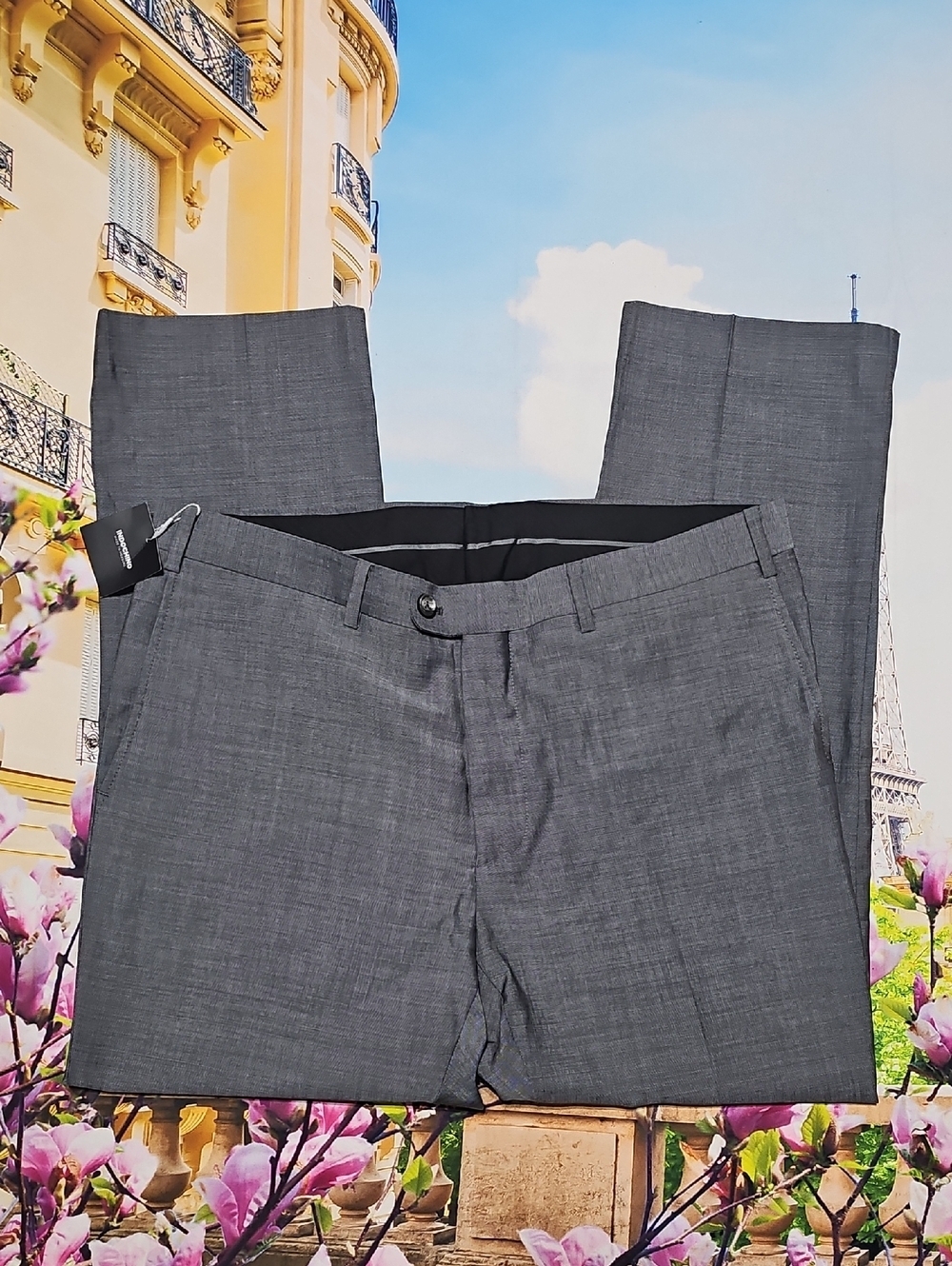 Indochino Gray Trousers Dress Pants Size‎ 34x26 New